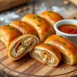 Egg free chicken sausage rolls