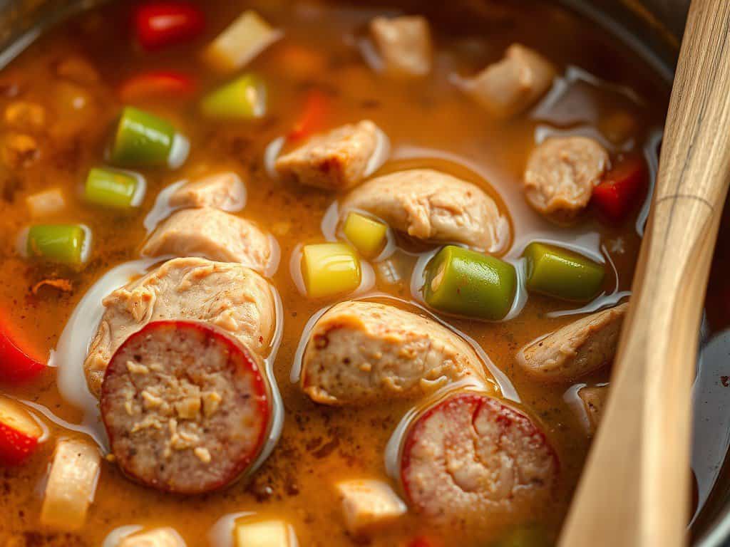 How to make chicken and sausage gumbo