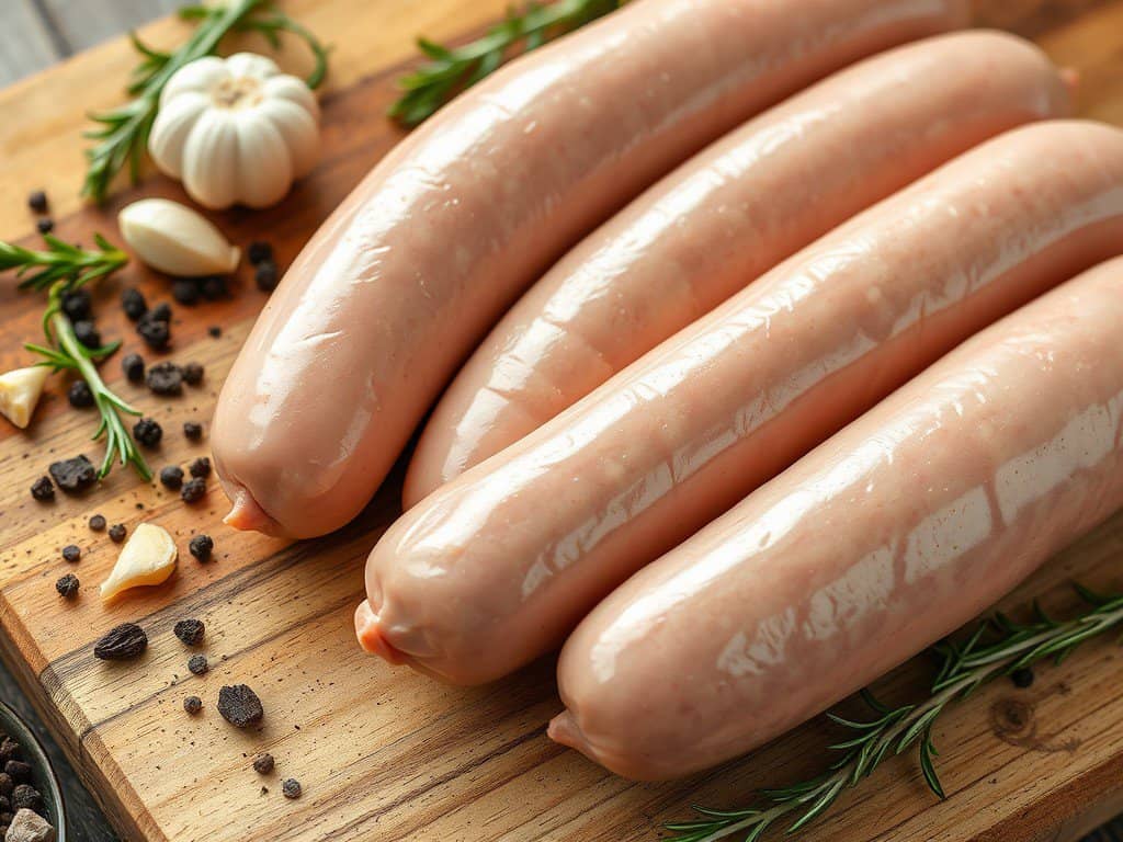 Chicken sausage uncooked