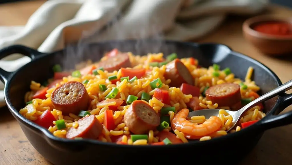 Chicken Sausage and Shrimp Jambalaya Recipe