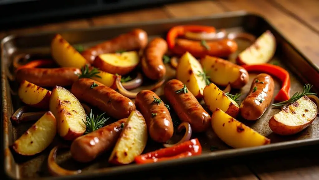 Chicken Sausage and Potatoes in the Oven: Easy One-Pan Meal