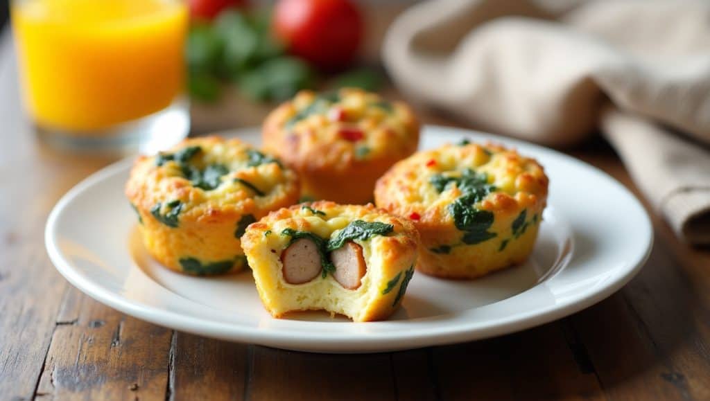 Chicken Sausage Egg Bites for Meal Prep