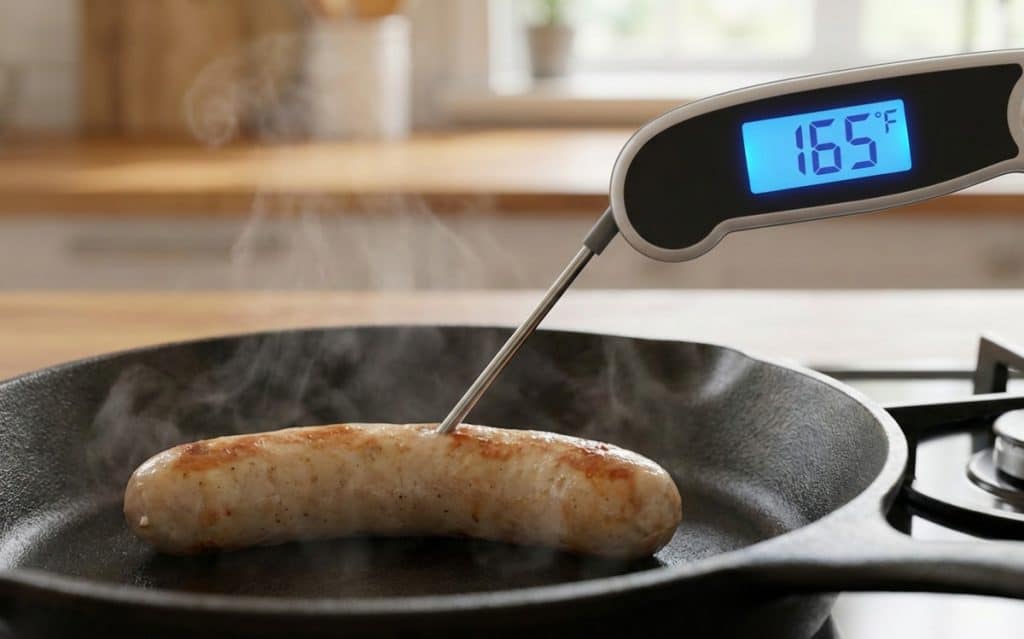 Best Way To Cook Chicken Sausage on Stove For Juicy Results 2 Using a thermometer is the best way to cook chicken sausage on stove to reach a safe 165°F.
