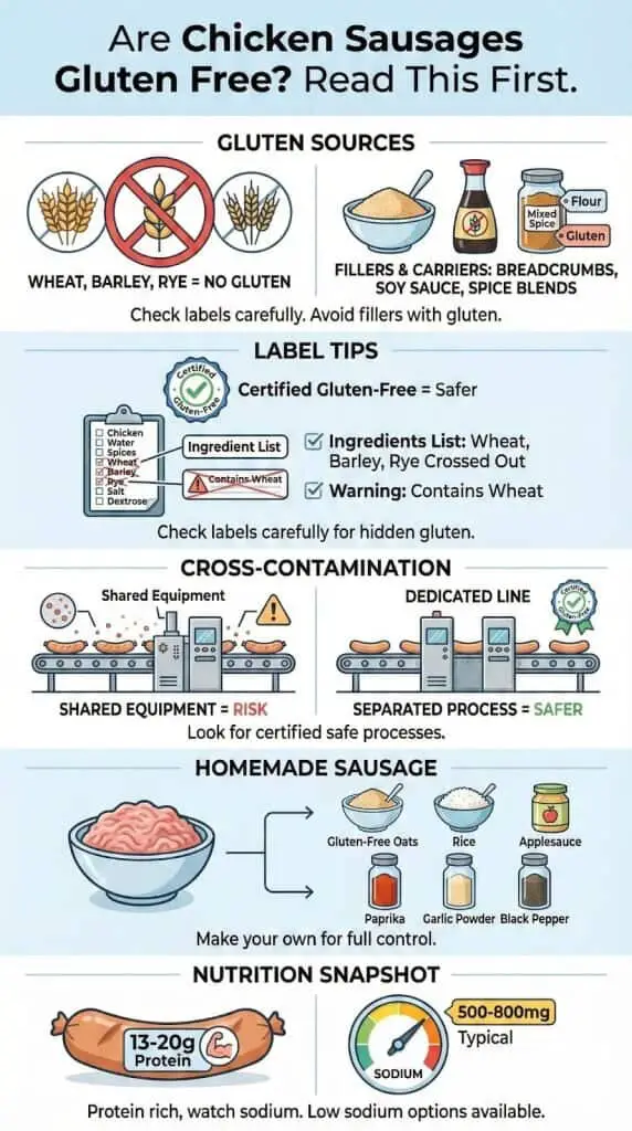 Are Chicken Sausages Gluten Free? Read This First 1 chicken sausages gluten free