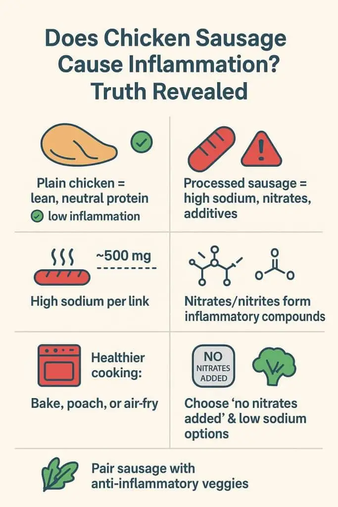 Does chicken sausage cause inflammation
