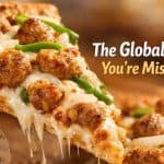Chicken sausage Domino's Gooey cheese and juicy sausage on a global pizza experience.