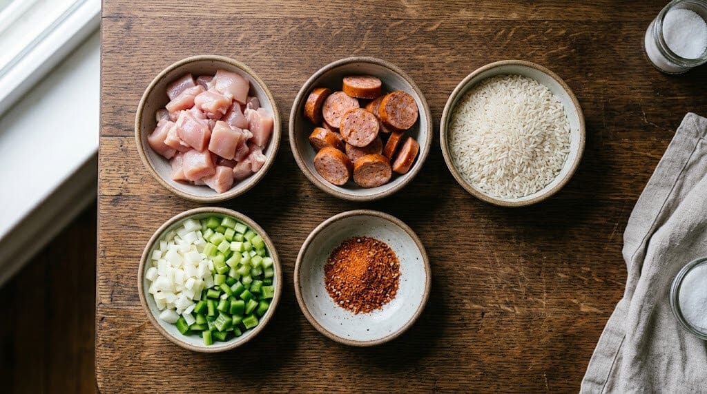 Chicken and Sausage Jambalaya: The Best Easy One-Pot Recipe 1 Chicken and sausage jambalaya