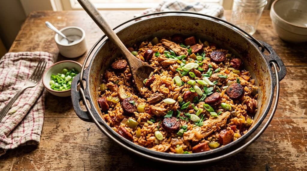 Chicken and Sausage Jambalaya: Easy 1-Pot Recipe 1 chicken and sausage jambalaya